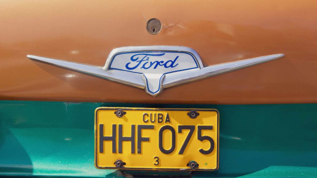kubańskie tablice rejestracyjne